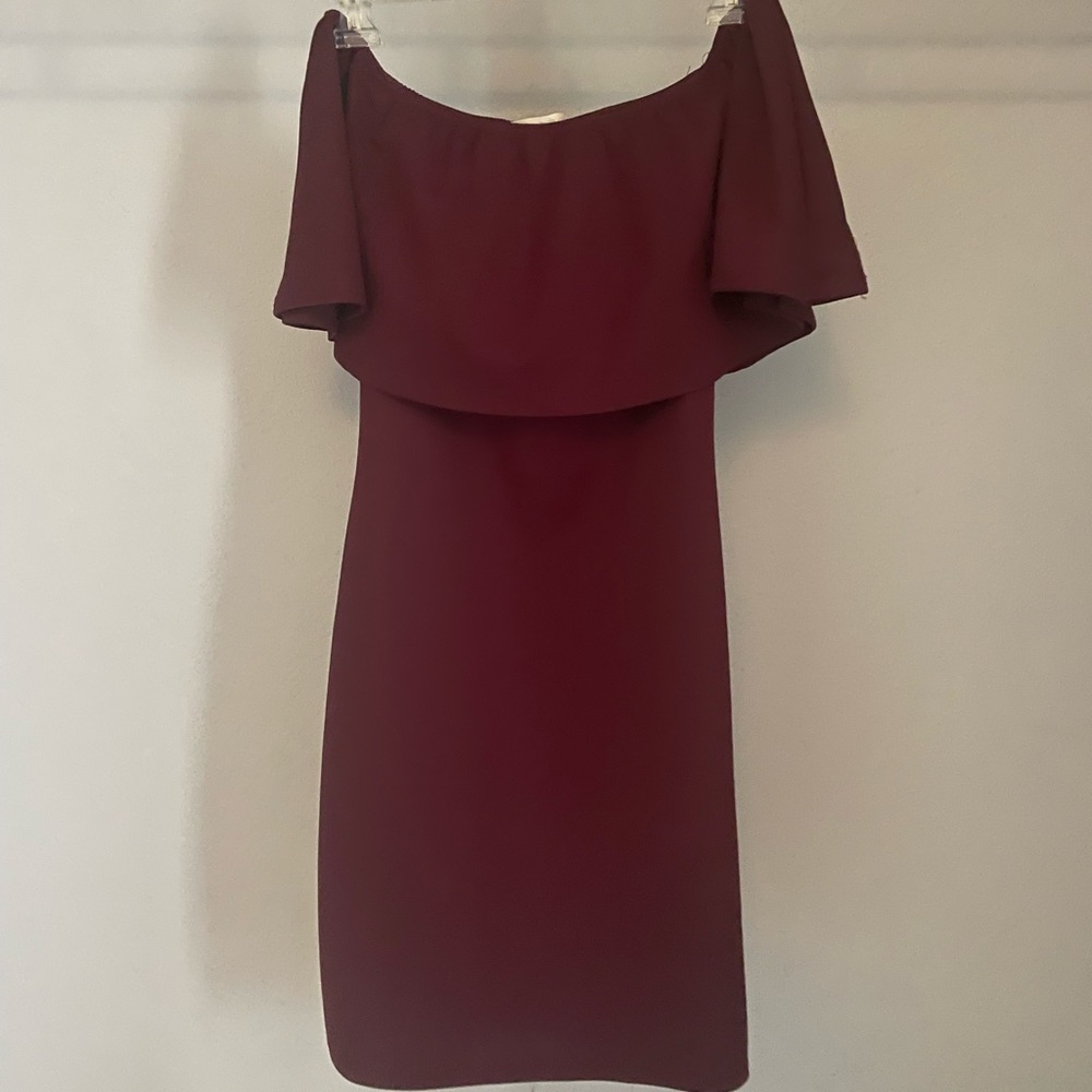 Garnet strapless dress